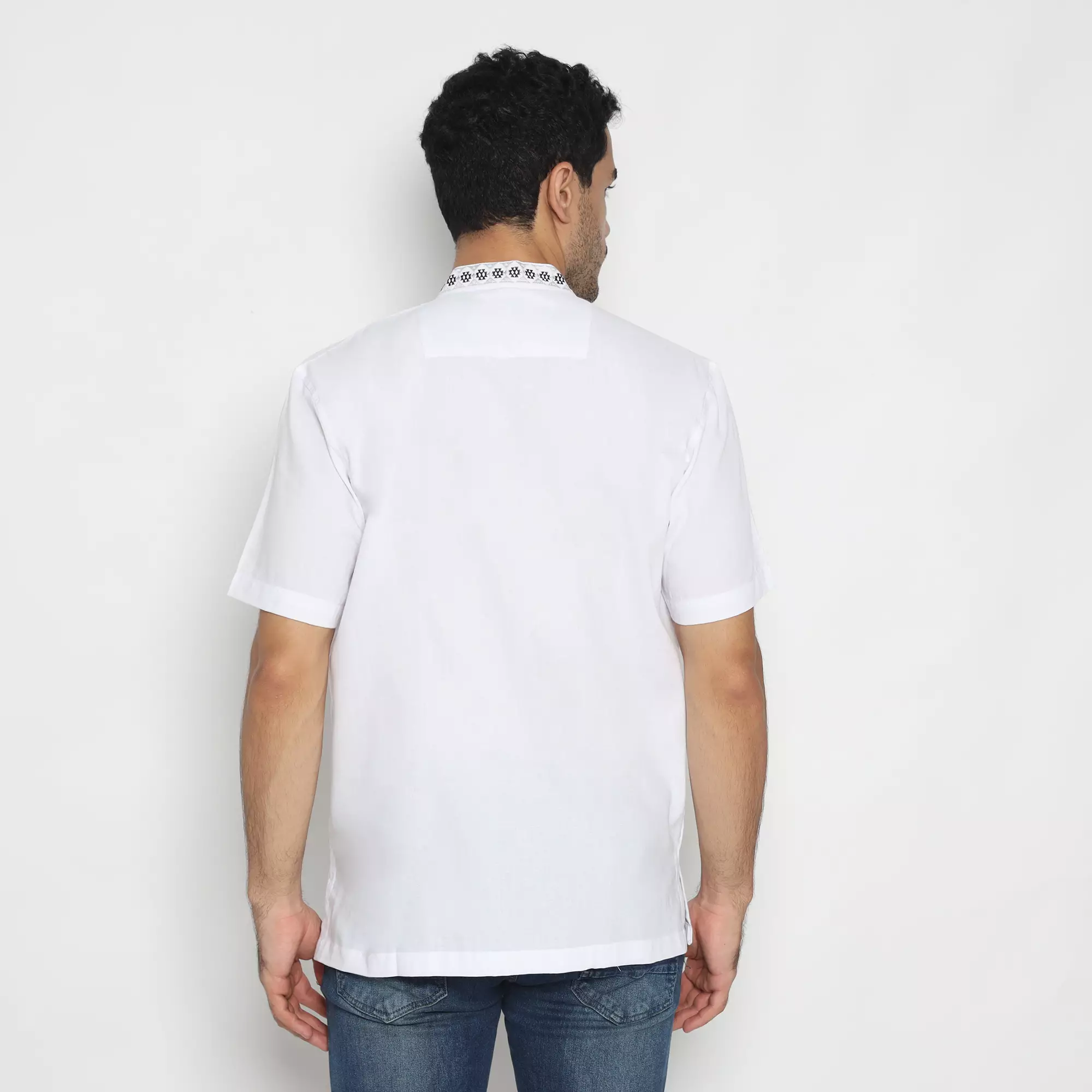 Platini Kemeja Pria Koko Shanghai Lengan Pendek Katun 031011