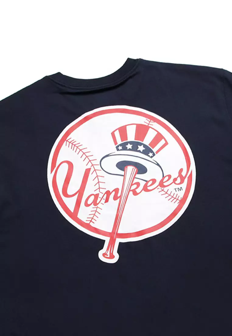 Official New Era New York Yankees MLB Seasonal Team Logo Cadet Blue T-Shirt  B1423_282 B1423_282