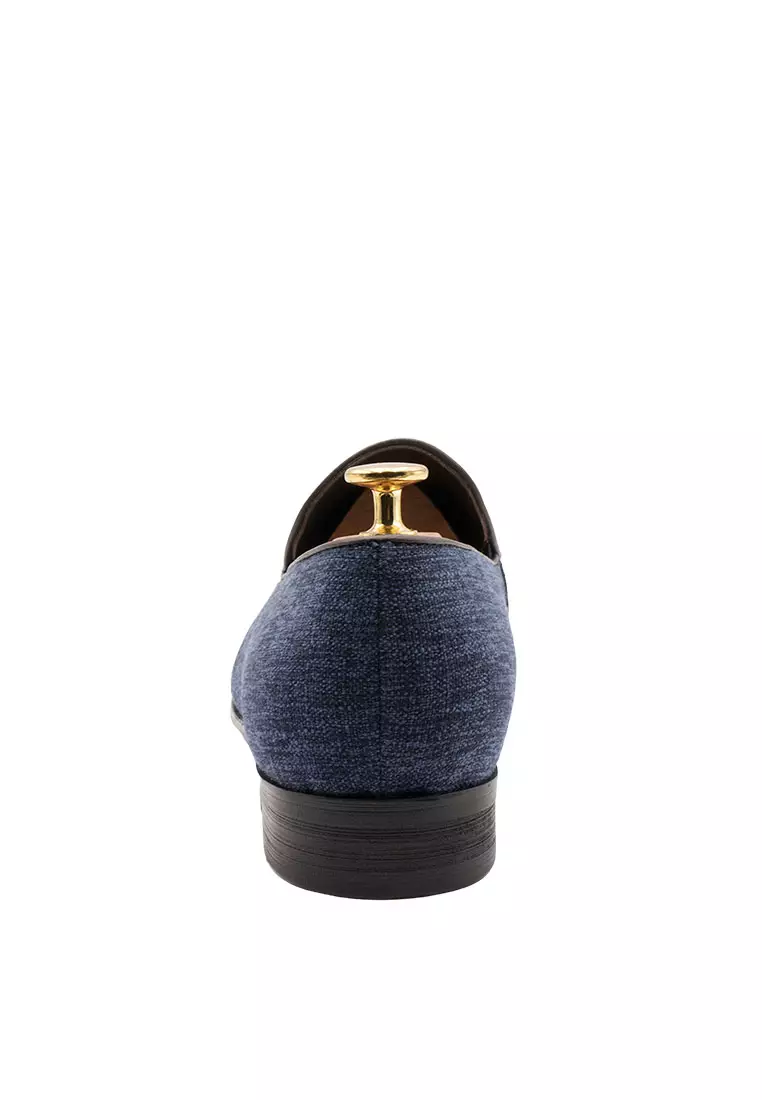 Rafael Denim Tassel Belgian Loafer