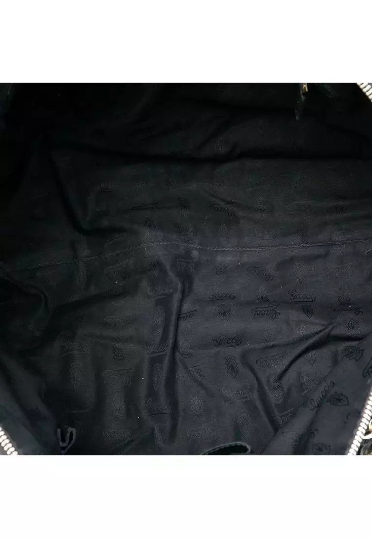 二手 Gucci Diamante 帆布馬鞍包