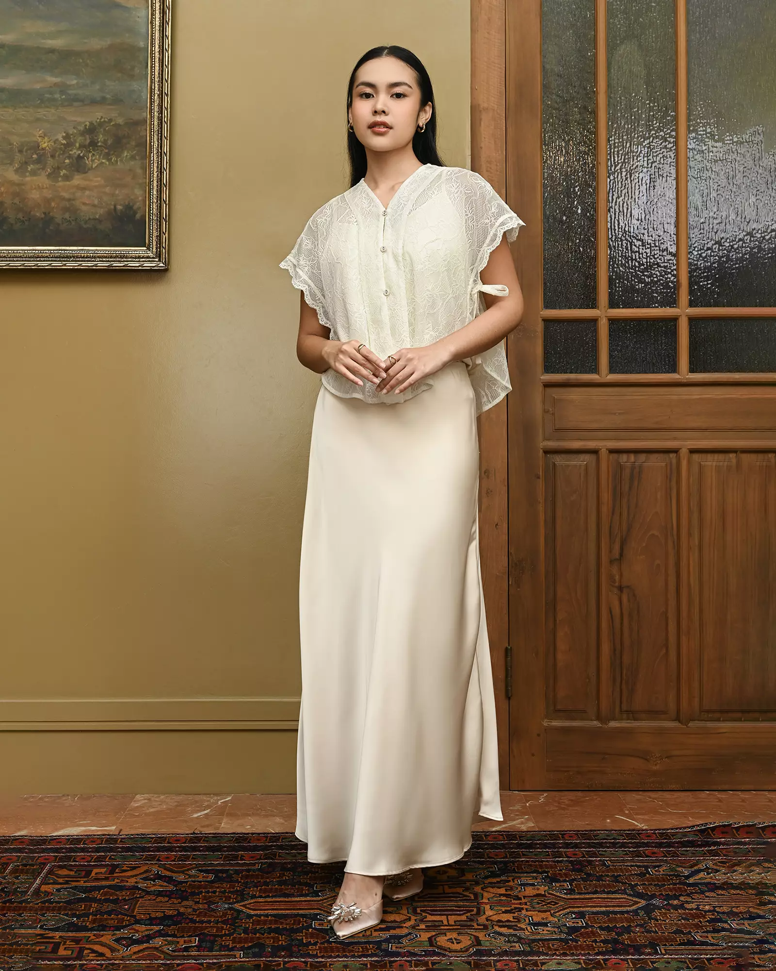 Geulis.id ZANARA VEST - Brokenwhite