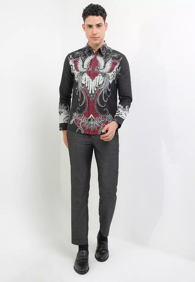 BATIK TALENTA EXCLUSIVE Lengan PANJANG slimfit PARANG BURUNG MRN