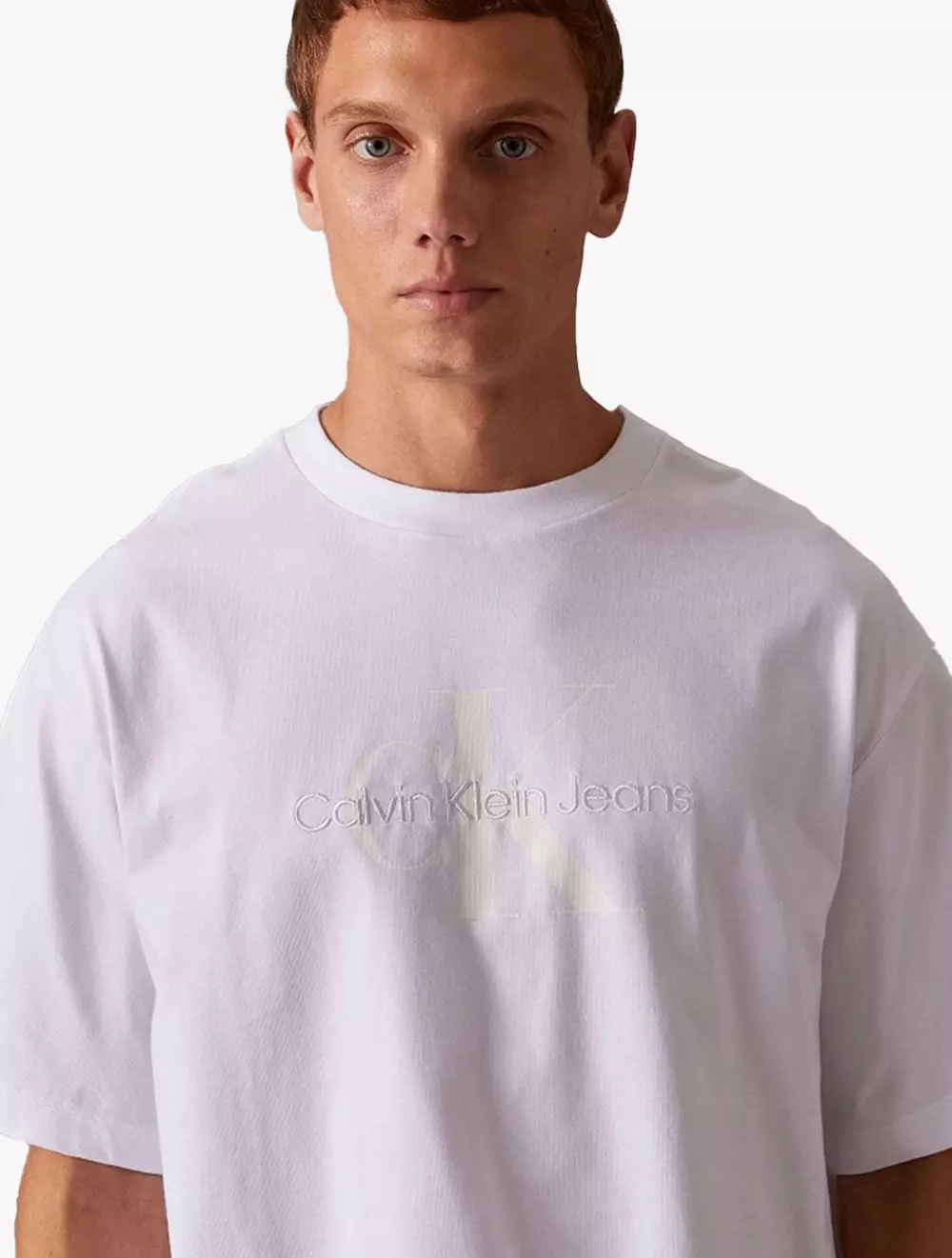 Calvin Klein - Monogram Logo T-shirt - White - white
