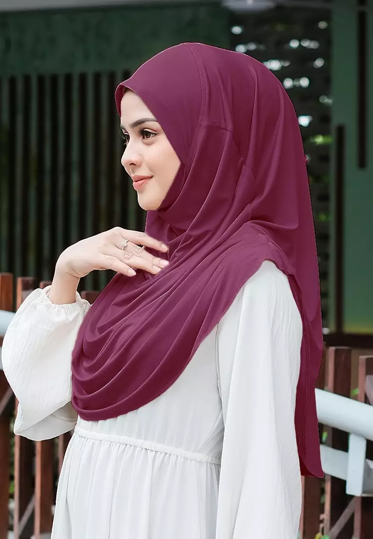 HIJAB INSTAN FATHIA - BURGUNDY