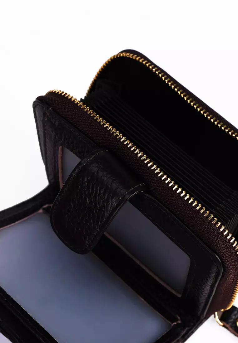 Buy Wharton Wharton Small Leather Metal Compartment Card Holder