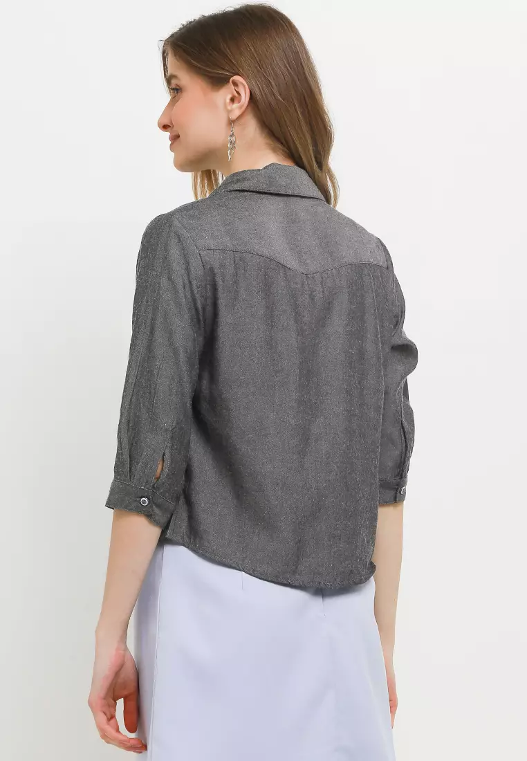 Front-Tie Casual Shirt