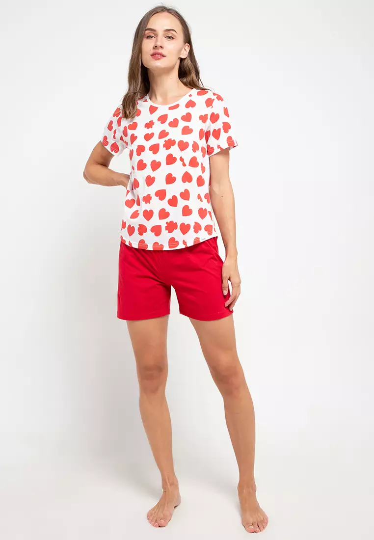 Pyjama Pijama Short Sleeve Short Pants Sleepwear
