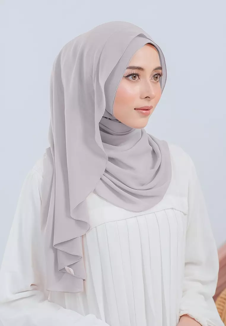 HIJAB INSTAN LUBNA - GREY