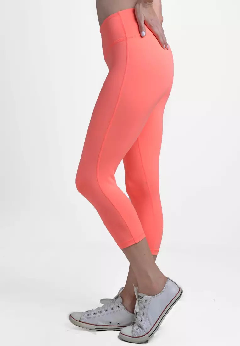 ViQ高腰貼身運動七分褲