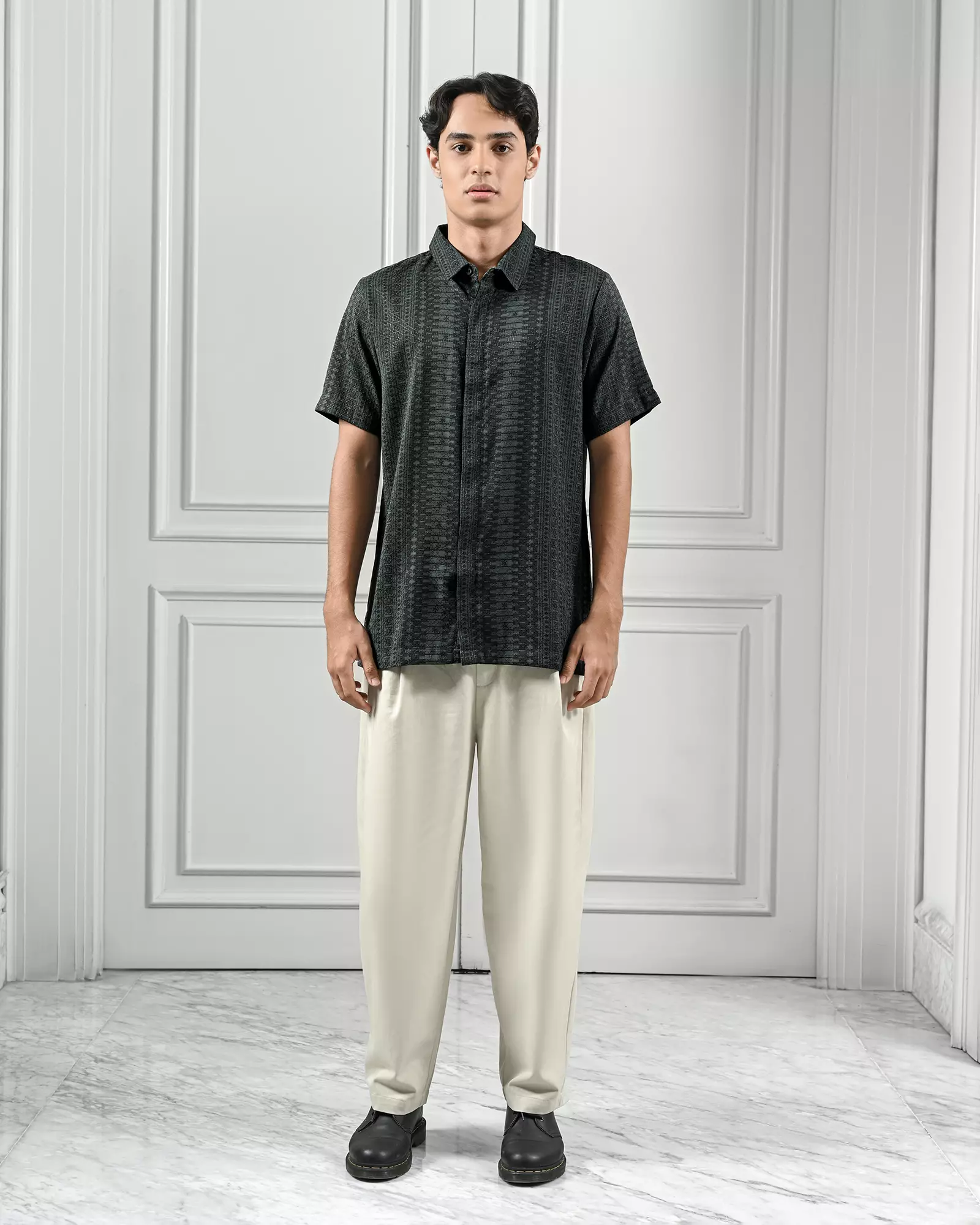 KASEP MADANA SHIRT / KEMEJA PRIA / BAJU LEBARAN - EMERALD