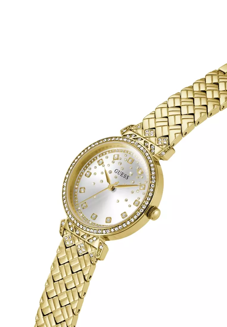 Guess Jewelry Gold Stainless Steel Analog Quartz Watch For Women GW0763L2