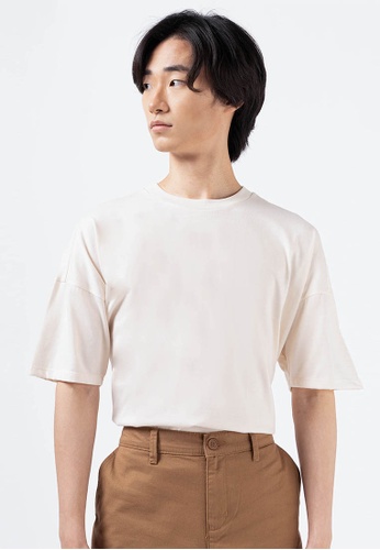 Bocu white Unisex Narrow Crew T-Shirt - New Silhouette 031D1AA82A64F9GS_1