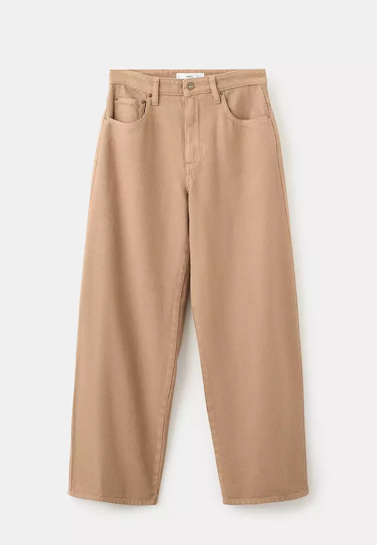 Low-Rise Balloon Jeans