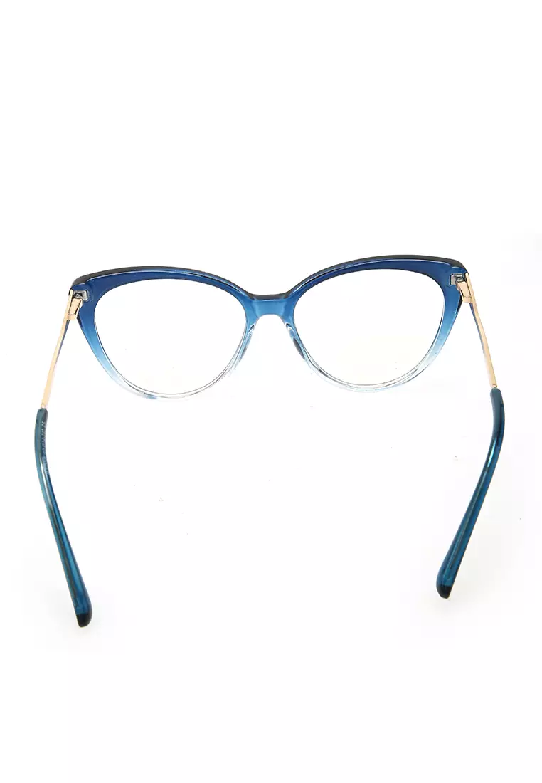 Kiano Kacamata Wanita Anti Radiasi Glasess Frame Material Plastic ORIGINAL - Green Transparent