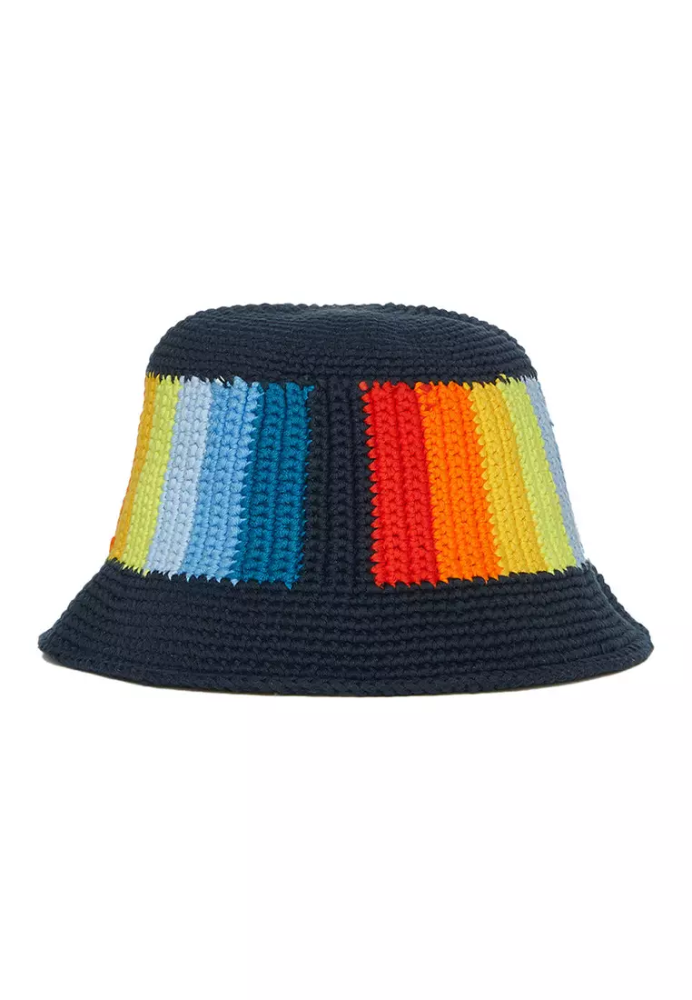 G/Fore Circle G's Colour Blend Crochet Bucket Hat (Twilight)