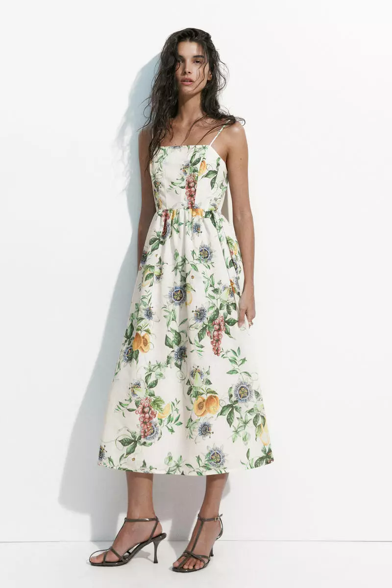 Strappy midi dress