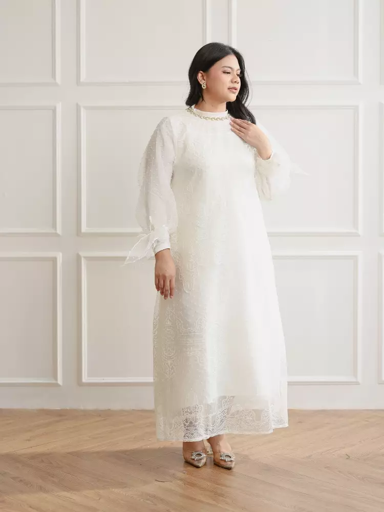 Xtramiles Ladies dress ellenoir dress broken white