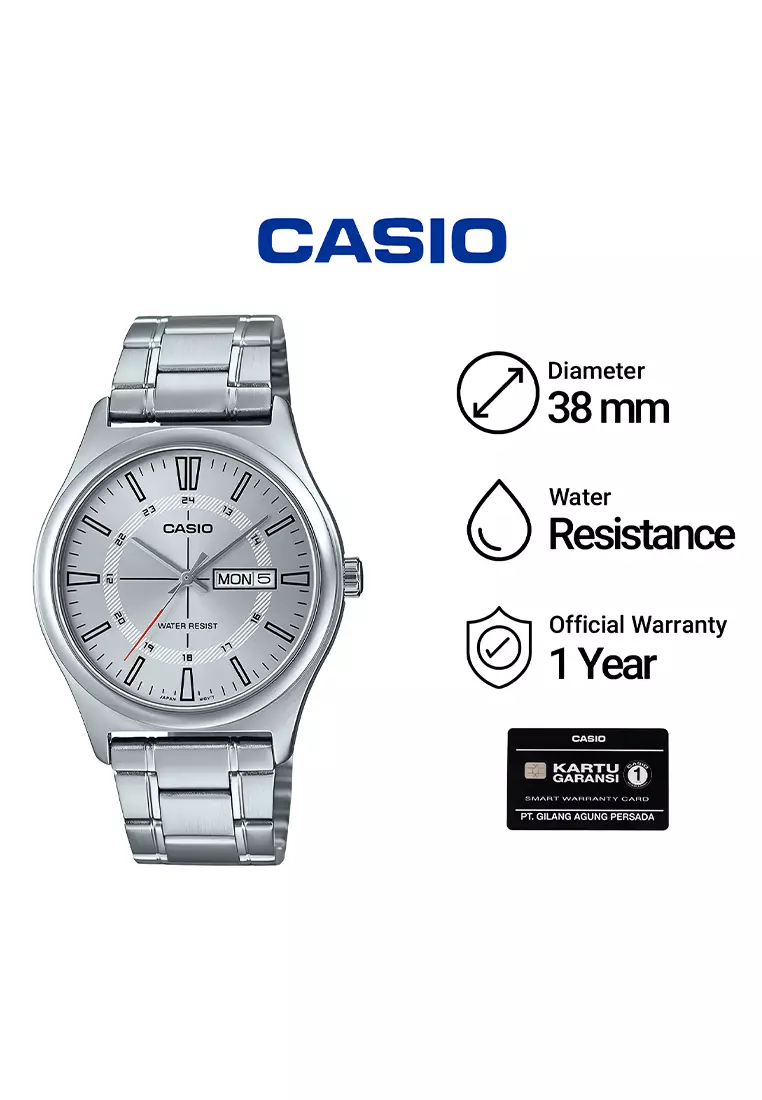 Jam Tangan Pria Casio Standard Series MTP-V006D-7C Stainless Steel