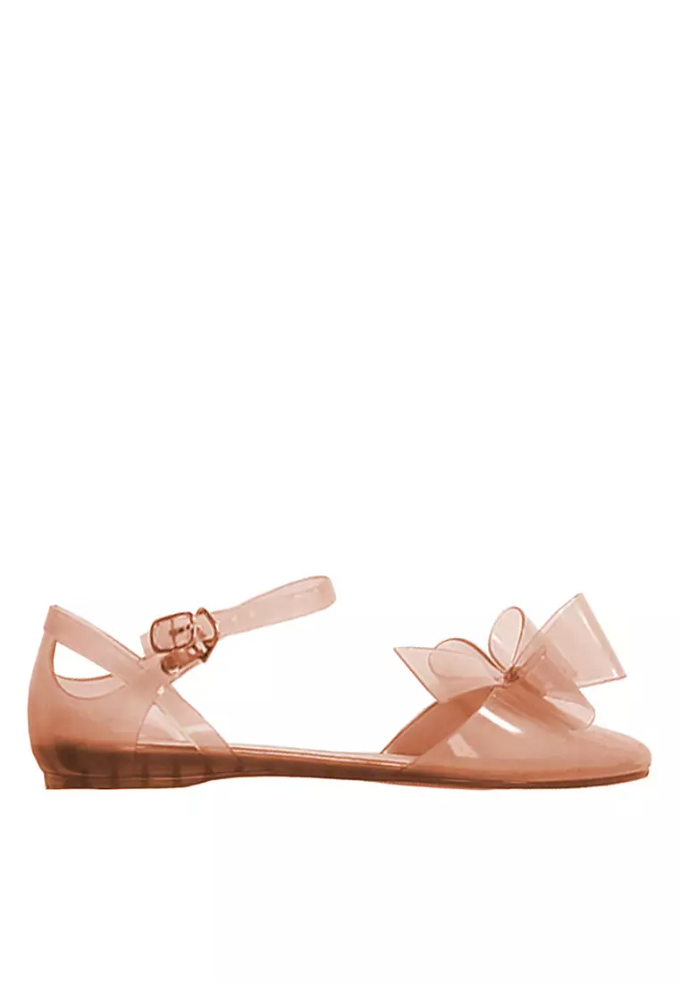 Discount on Twenty Eight Shoes  shoes - SKU: VANSA 3D Bow Jelly Flats VSW-R513A
