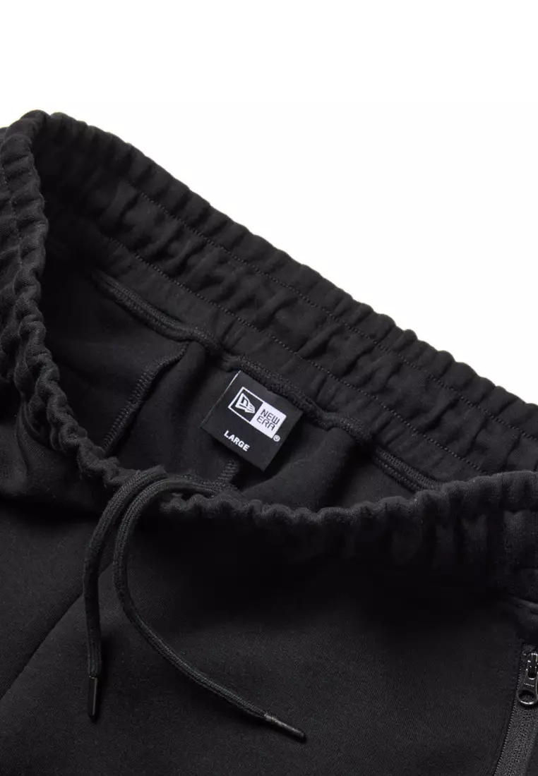NE Wordmark Black Tech Sweatpants