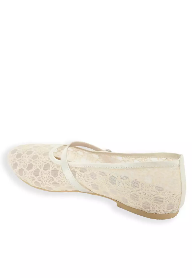 Alesha Flats Shoes Cream
