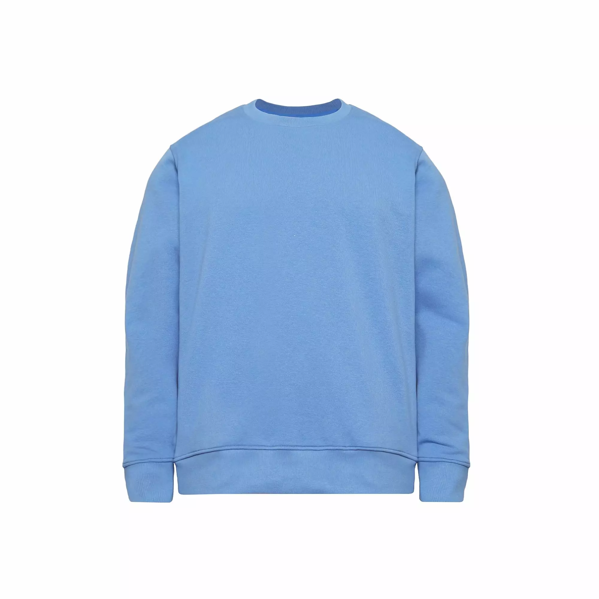 Cotton Well Coofy Crewneck Sweatshirt with Hidden Pocket Steel Blue | Sweater Polos Kantong Tersembunyi Biru Tua