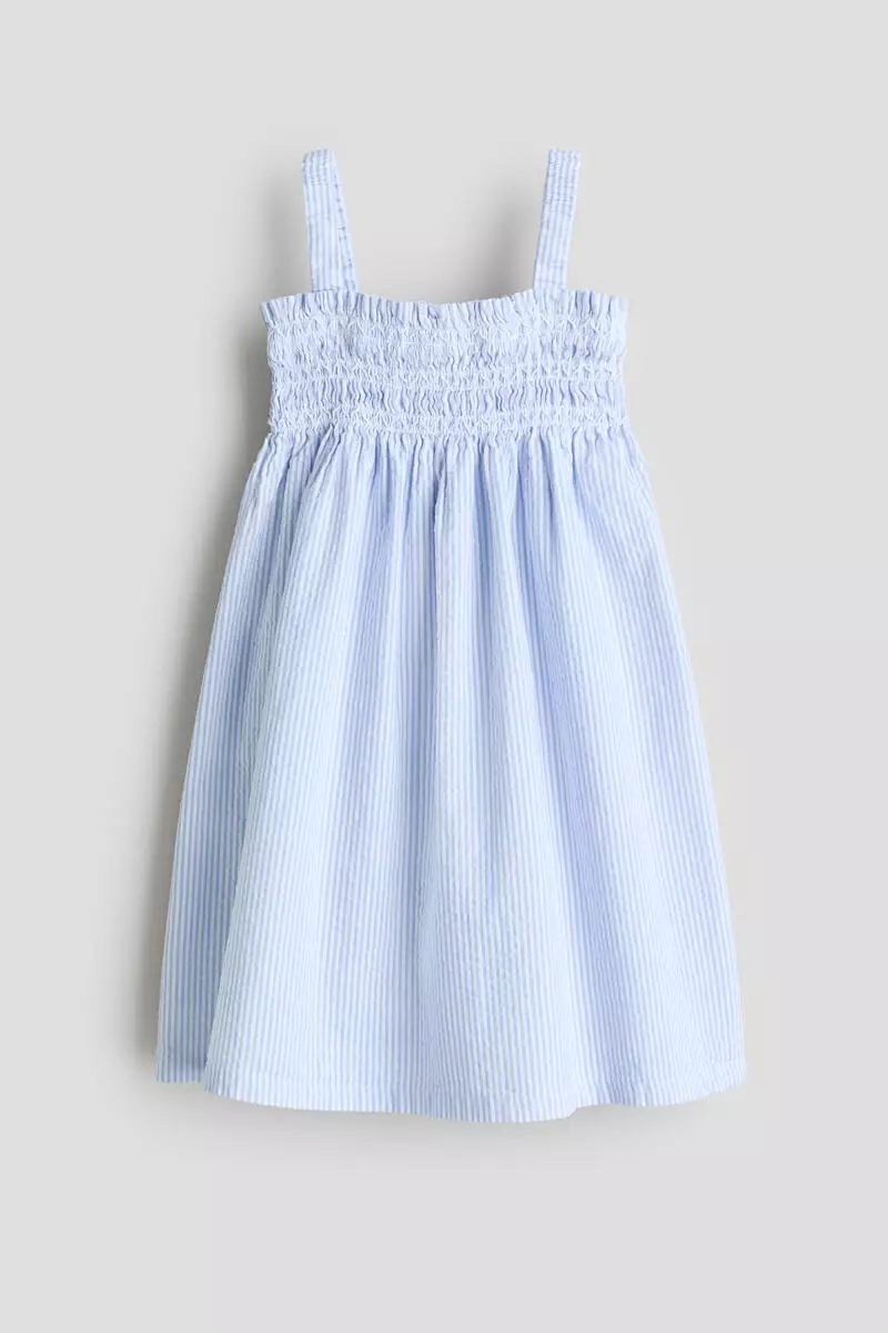 Smocked strappy dress