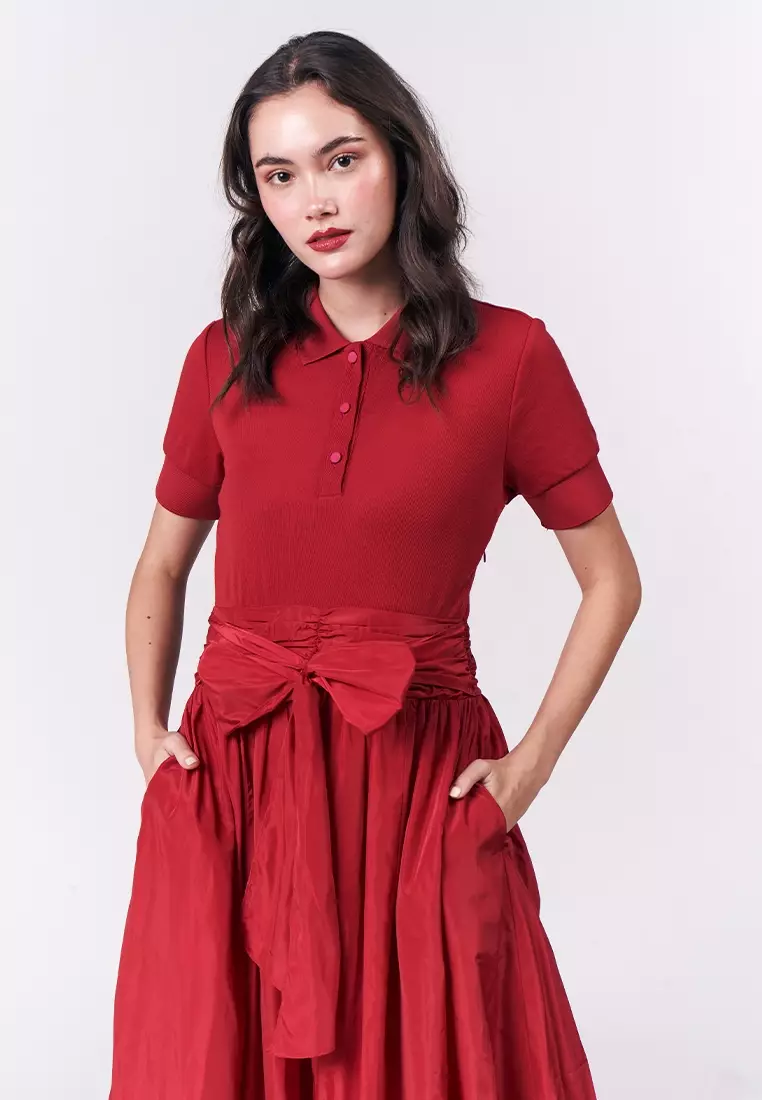 Buy Plains & Prints Holiday Dresses Currant Short Sleeve Dress 2026 Online  | ZALORA Philippines