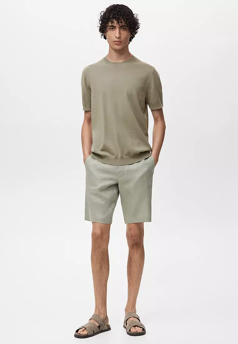 Cotton Fine-Knit T-Shirt