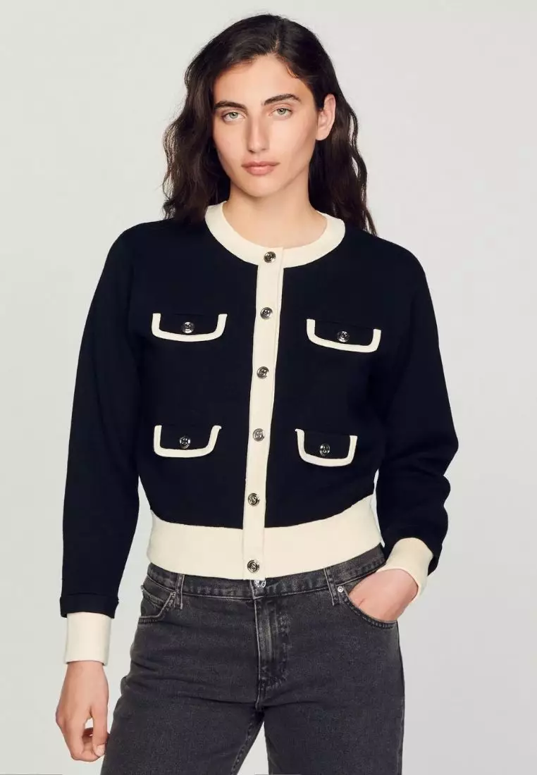 Sandro black hotsell cardigan