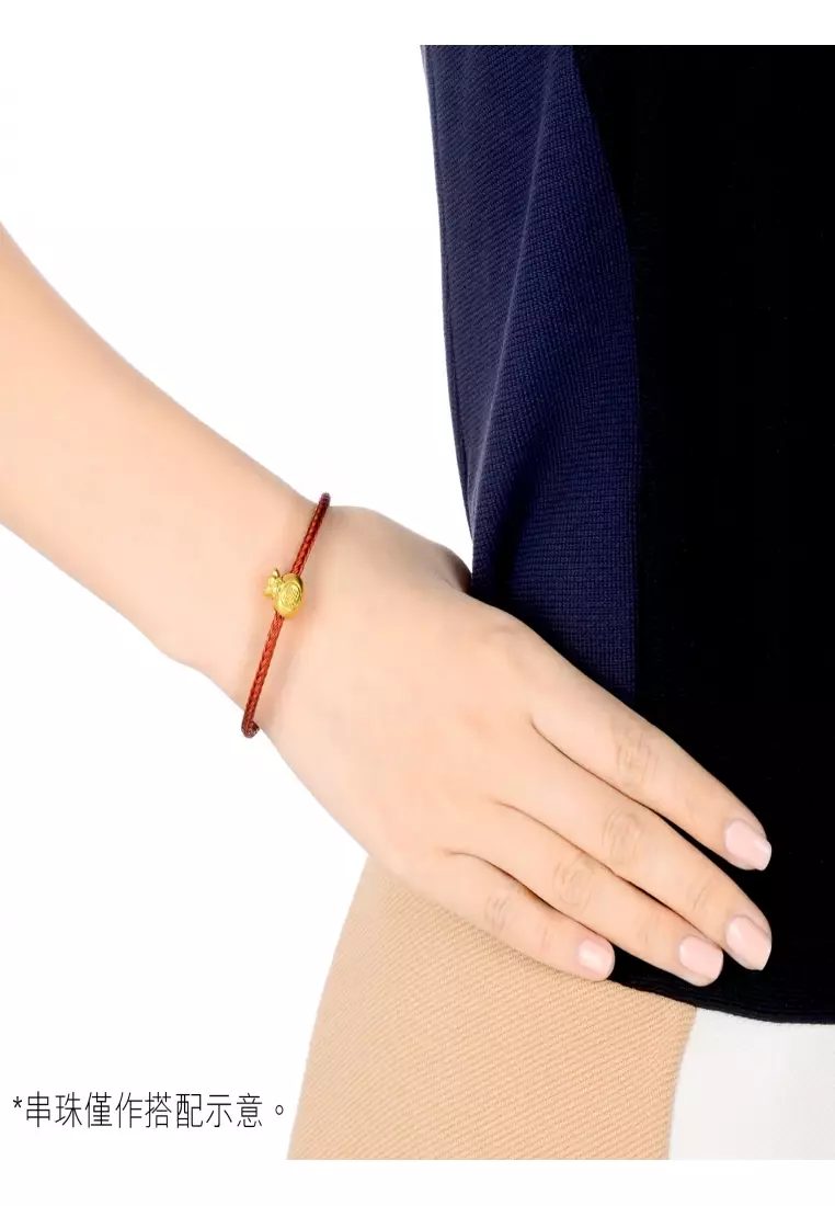 Stainless Steel Charm Bracelet for Women Blue x Purple 3mm