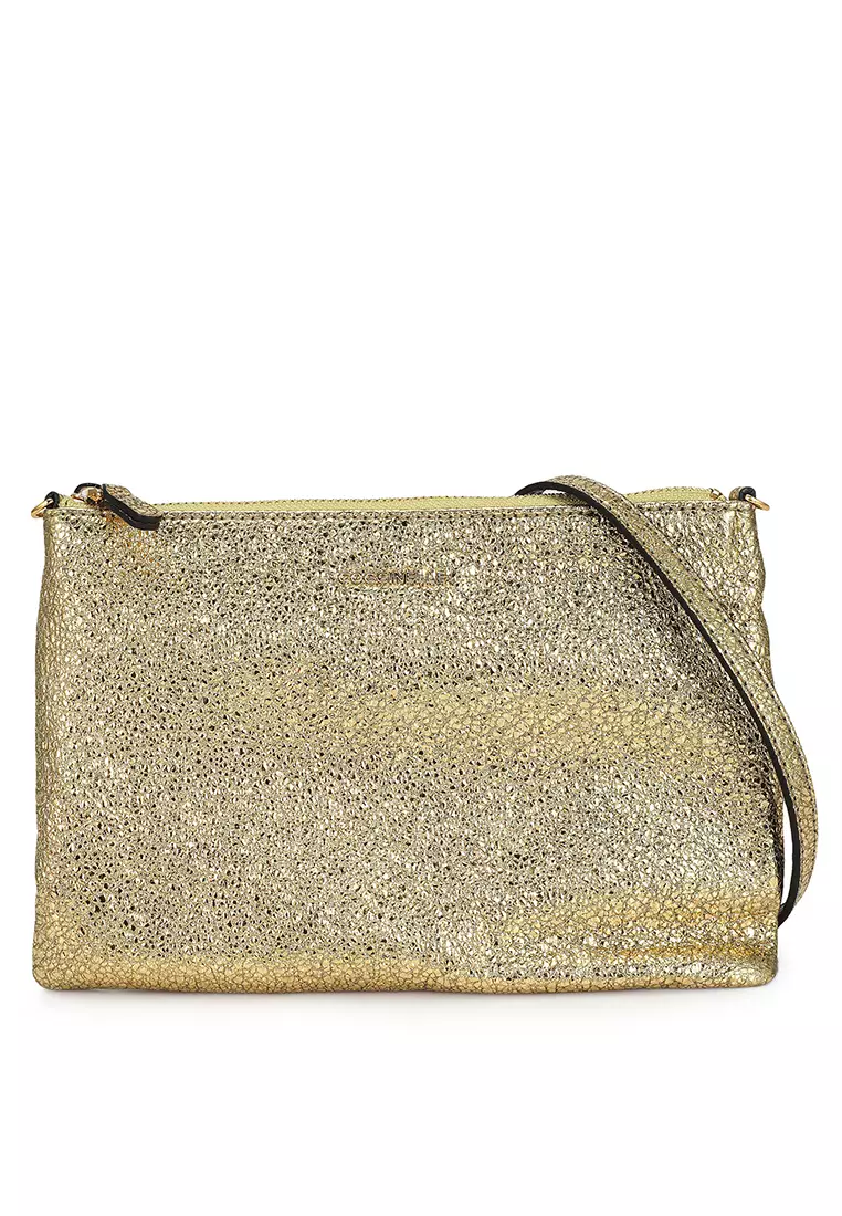 Golden sling bag cheap