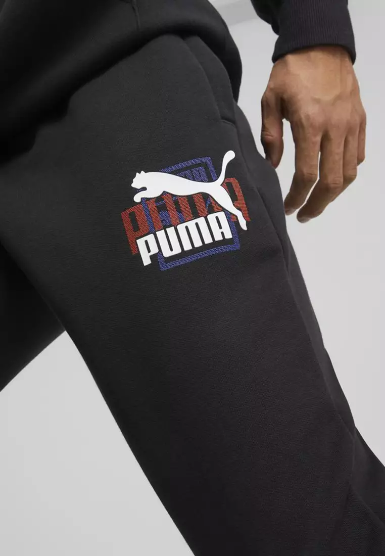 Puma core sales fleece joggers black