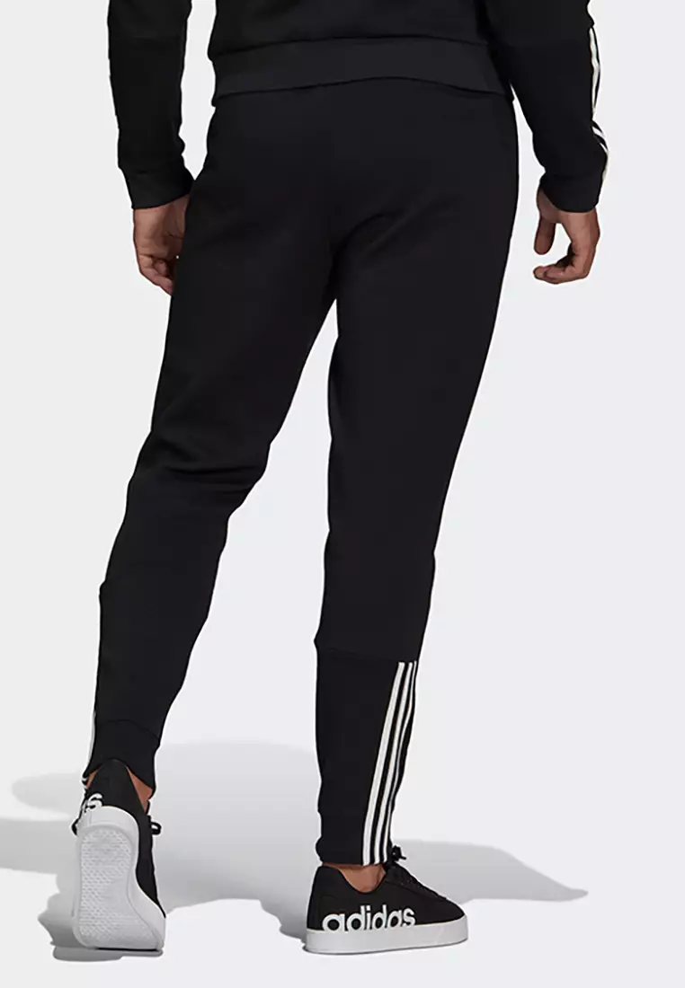 Adidas 3 stripe matte tracksuit bottoms mens on sale