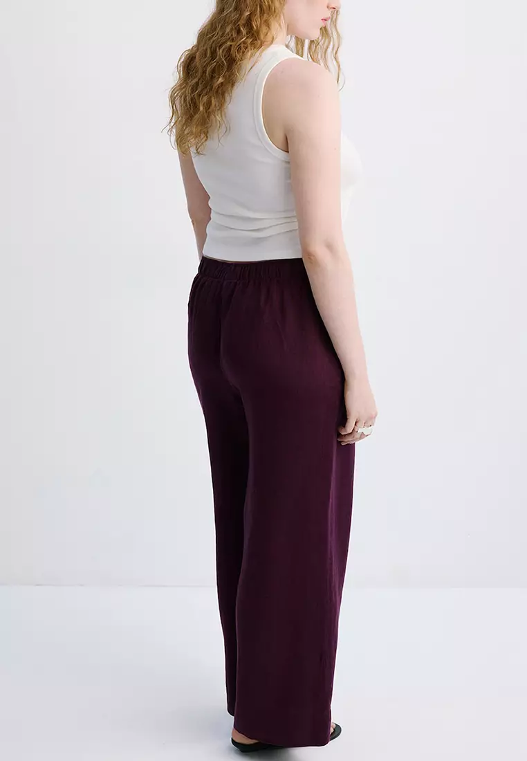 Straight Linen Trousers