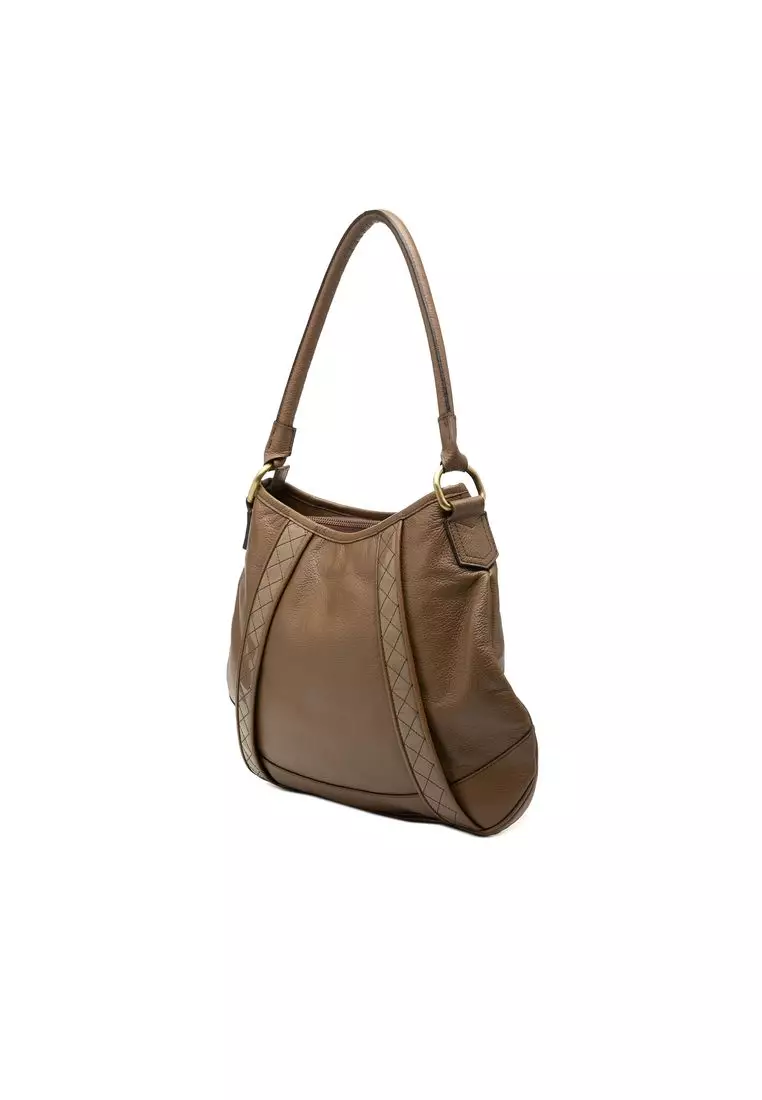 Pre-Loved Burberry Leather Shoulder Bag