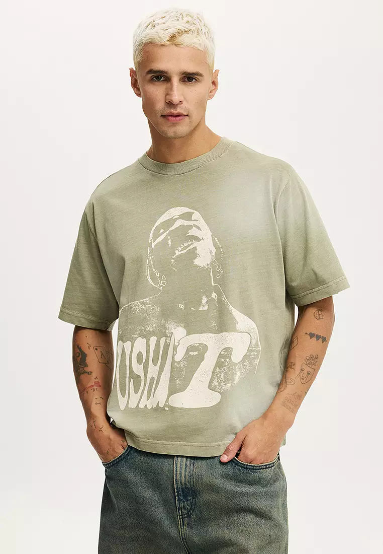 Cropped Fit Music T-Shirt