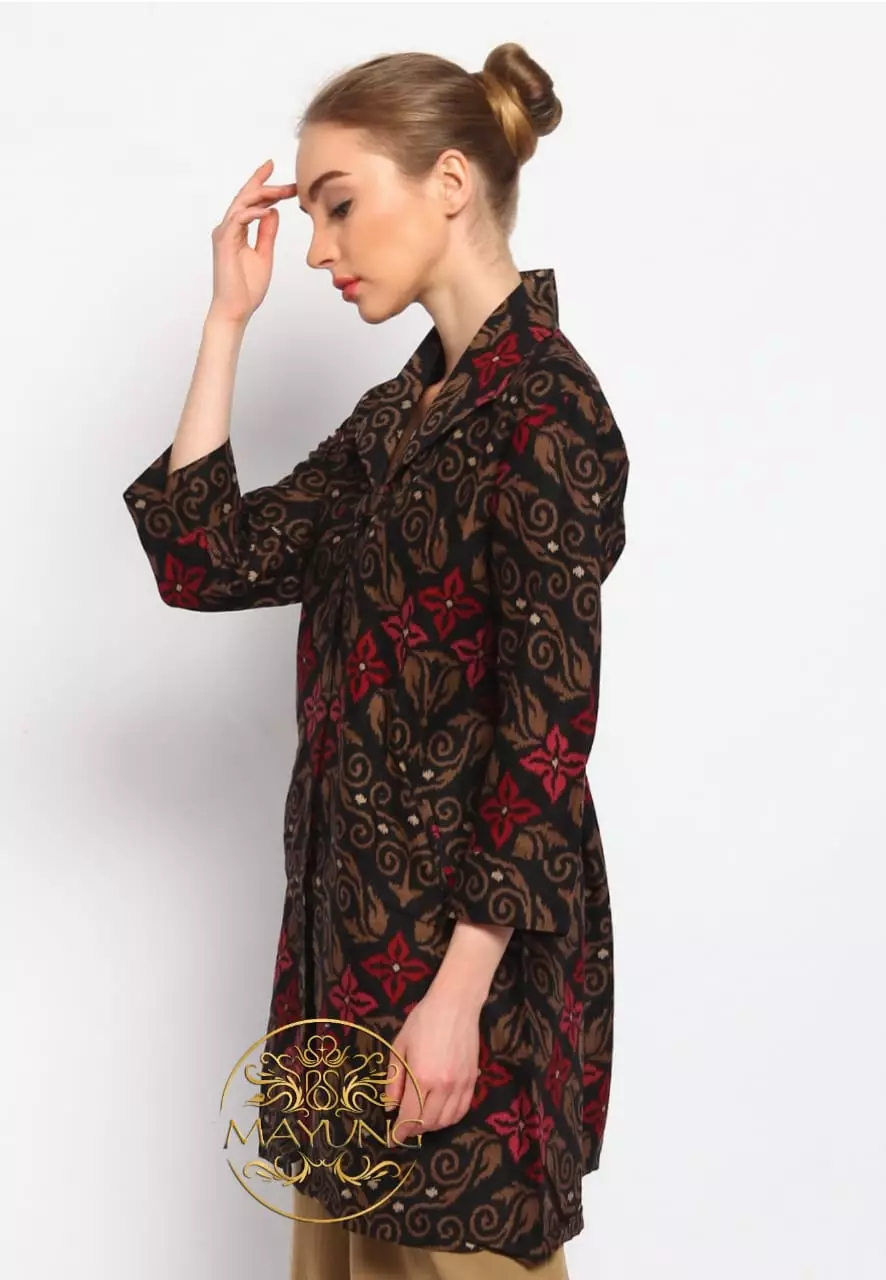 Tunik Batik Songket Abang Premium