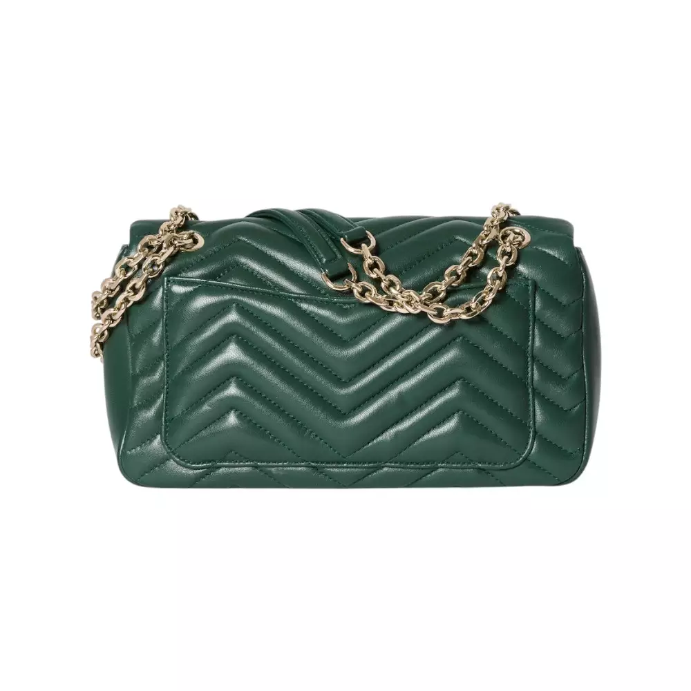 GG Marmont Medium Back Pocket Shoulder Bag Green Ghw