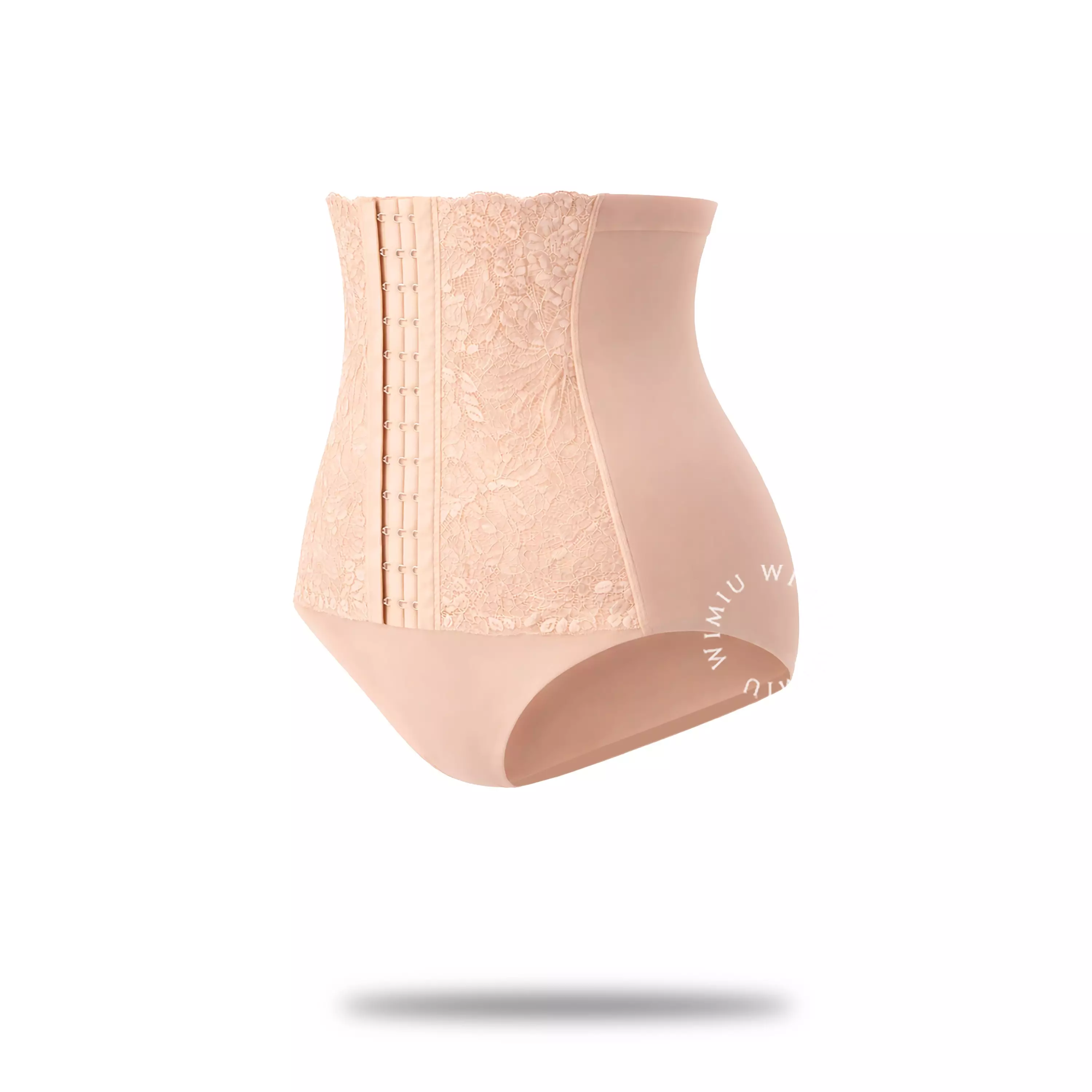 WIMIU Celana Dalam Korset High Waist Seamless Premium Korset Pelangsing Corset Double Layer Tummy Control Body Shaper Stagen Kancing Cullotes Slimming Panties Shapewear 500090 - CREAM