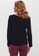 Vero Moda black Beatrix Lace Long Sleeves V-Neck Top 965D8AAF8A68D6GS_2