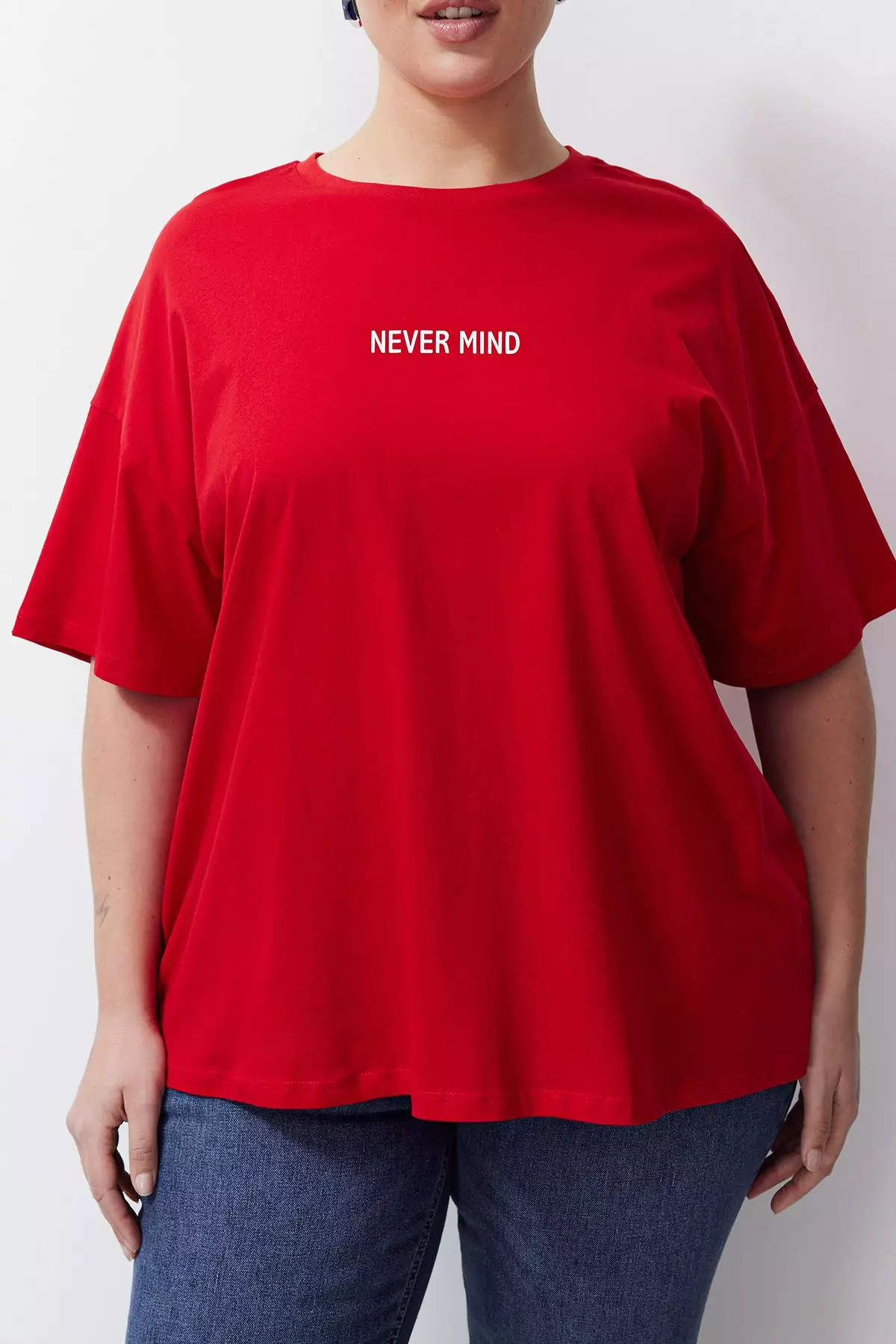 Plus Size Cotton Oversized T-Shirt