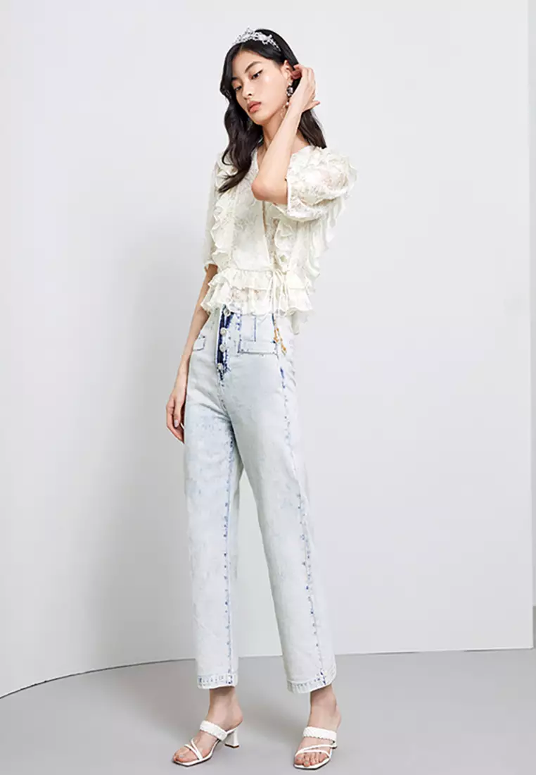 Ruffled Vintage Blouse