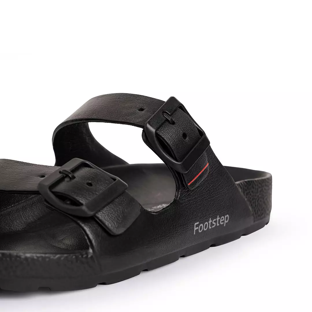 Sandal Pria Slide Footstep Footwear - Bona Black Red