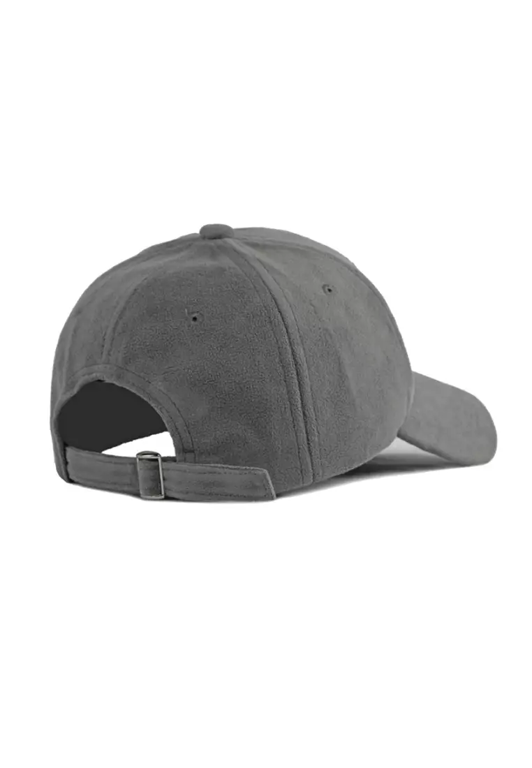 Grey suede baseball cap clearance