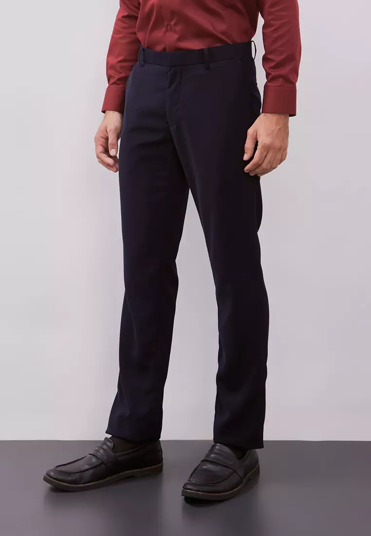Jobb Lucido Celana Panjang Pria Slim Fit Navy