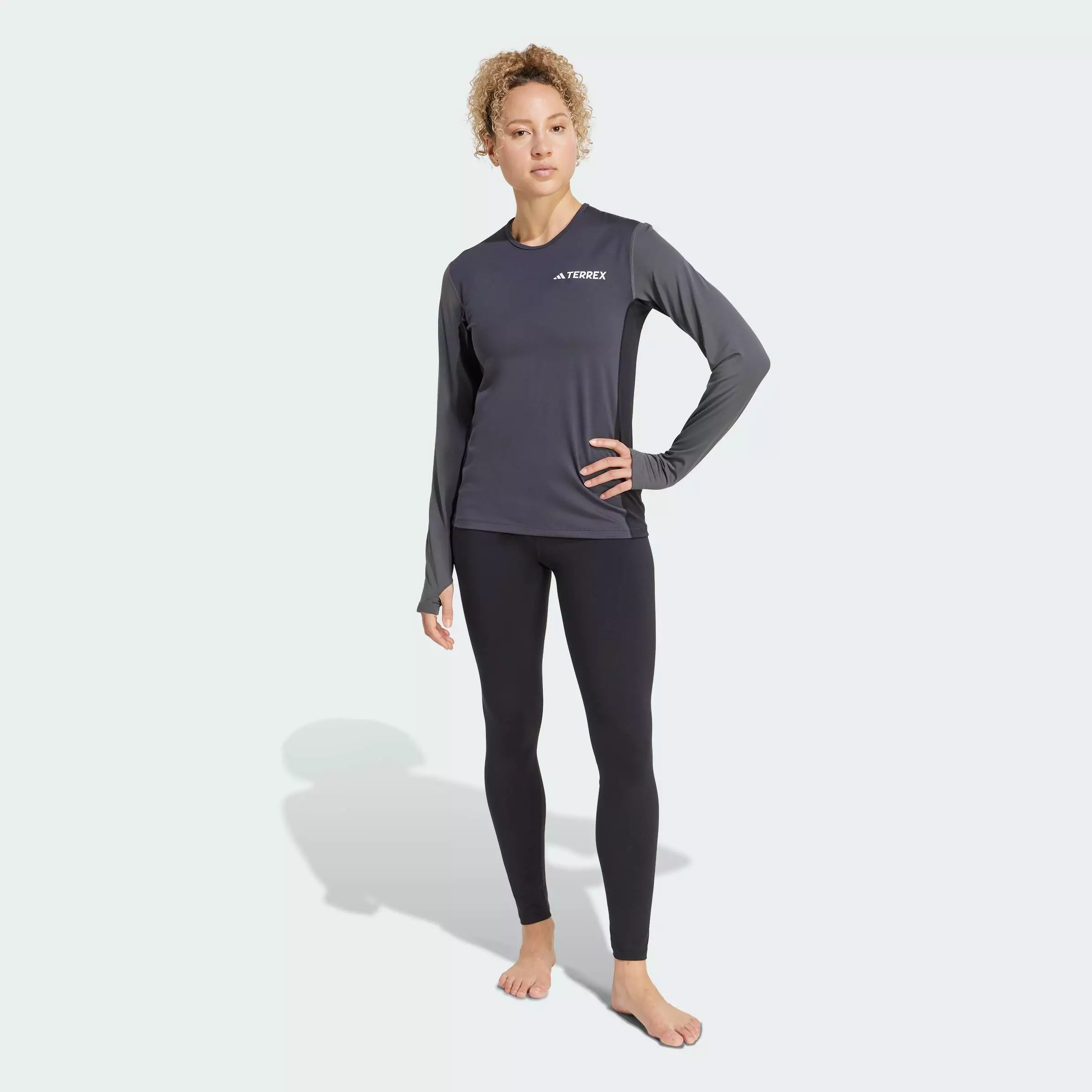 Hiking Multi Synthetic Base Layer Tights Women Black JC8196