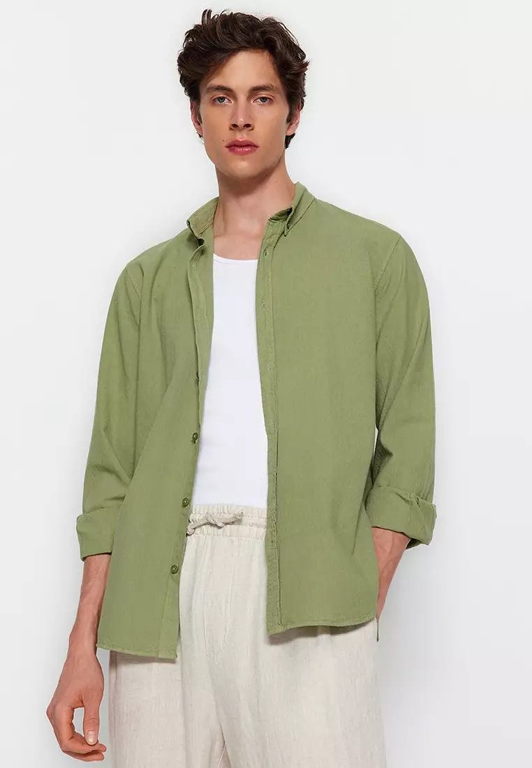 Trendyol Collection Shirt - Khaki - Relaxed
