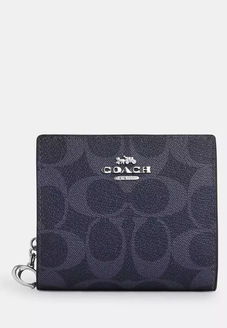 Coach coin wallet in signature canvas Clearance
