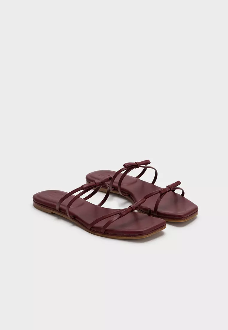 CLOUDFOAM FLAT SLIDES WITH BOW